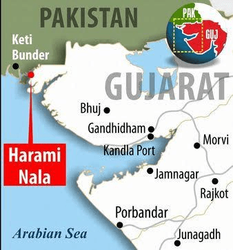 Harami Nala in Map - current affairs wala